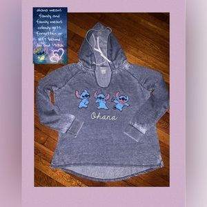 DISNEY LILO & STITCH OHANA “STITCH”(FAMILY MEANS EVERYTHING💜HOODIE)SIZE X-LARGE